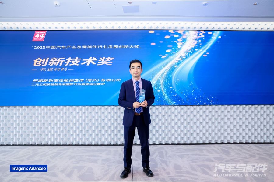 ARLANXEO recebe prêmio internacional de inovação tecnológica no setor automotivo na China